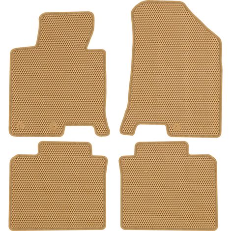 Tapis de sol dédiés pour Hyundai i40 (2011-2019) - EVA beige alvéolé (1/5)
