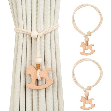 Lot de 2 Embrasse pour Rideaux, Embrasses de Rideaux Minimaliste, Charmant Embrasse Rideau, Modes Embrasses à Rideaux