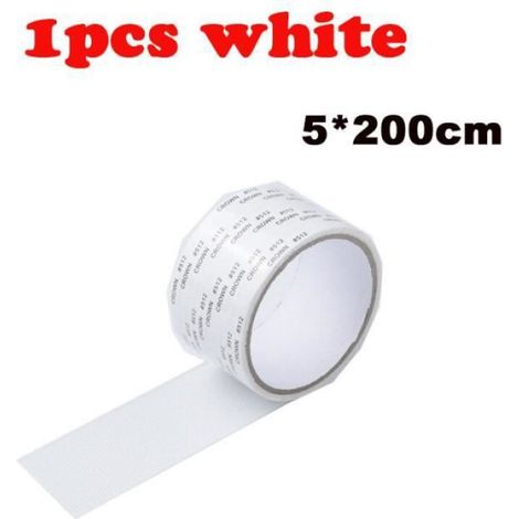 Ruban de réparation de moustiquaire pour fenêtre,auto-adhésif,couvrant le treillis métallique,joint pour fenêtre- 1pcs-white
