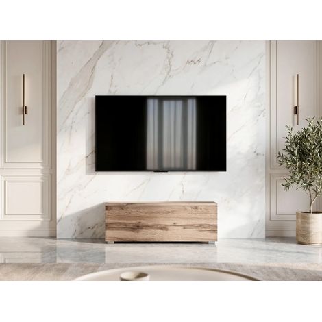 AX LIVING Barvo 100 cm TV Kommode Lowboard Braun Eiche Wotan Stehend