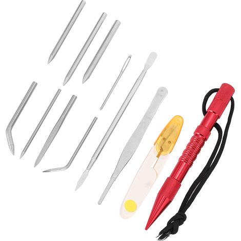 12 Aiguilles à Paracorde pour Tissage et Couture - Kit Outil de Survie et Camping