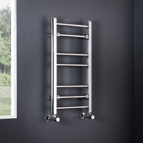 WarmeHaus Straight Heated Towel Rail Chrome 700x400mm (1/5)