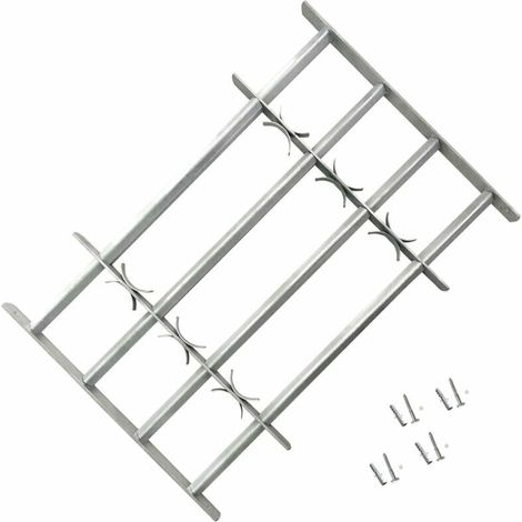 Grille De Defense Ajustable a 4 Traverses Pour Fenetre, 500-650 M (1/4)