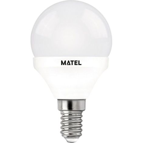 Ampoule led sphérique chaude Matel e14 5w (3 intensités)