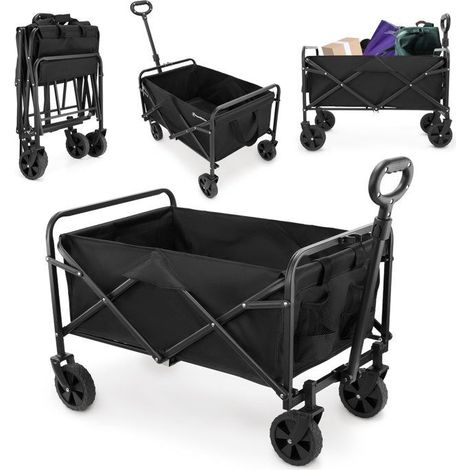 Carro de transporte plegable - HYPERMOTION - Hypermotion - 80 L - Carga 80 kg - Ruedas todoterreno de 7" (1/5)