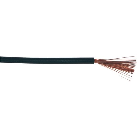 Câble électrique : 1 x 2,5 mm2 noir