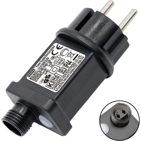Transformateur LED 31V 6W étanche IP44 – 9 modes avec minuterie – Protection contre courts-circuits – Installation facile 10,2x4,2x3,3cm (1/5)
