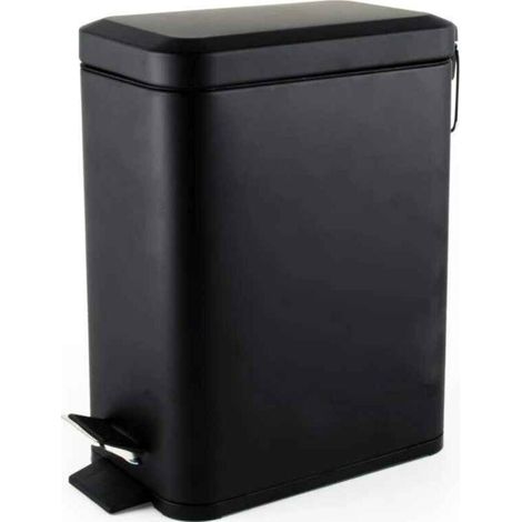 Papelera de pedal delgada Beldray LA041173BLKPEU7 de 5 litros, negra (1/3)