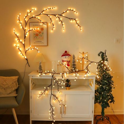 Illuminazione a rami d'albero - illuminazione a vite - luci a LED a stringa - decorazione della stanza - disegni di luci a stringa - decorazioni natalizie e per feste (1/4)