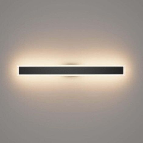 Applique Murale Longue Extérieure LED Villa 80CM IP54 Étanche Noir - Blanc Chaud 3000K - Jardin, Porche (1/4)