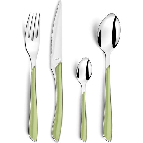 Amefa 2214PGPA10C40 Eclat - Servizio di posate da 24 pezzi, per 6 persone (1/4)