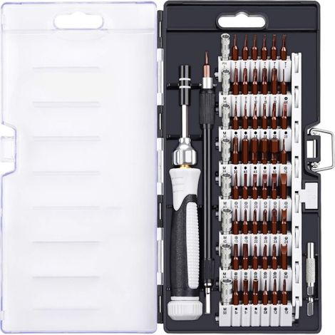 Kit Tournevis de Précision Magnétique 60 en 1, Tournevis Outils de Réparation, Jeu de Tournevis Multifonction (1/5)