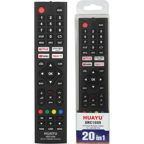 Control remoto universal para TV LCD 20 en 1 LXH1699 Smart