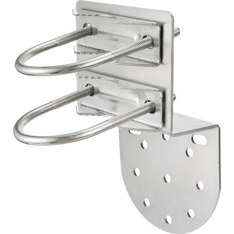 Coocheer – Support mural pour antenne TV et parabole – Fixation mât en nickel antirouille – Compatible 25-50 mm – Pour extérieur durable (1/5)
