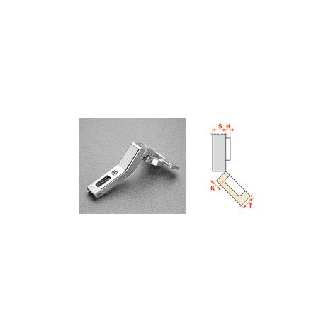 SALICE CERNIERA C2ABM99 COLLO 45 ANG POSIT- 25,0 pz