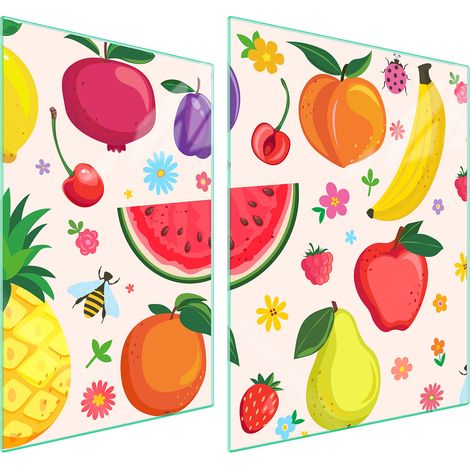 PLACA PROTECTORA DE VIDRIO PARA ESTUFA 70x52 FRUTA (1/5)