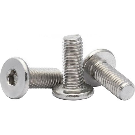 50 pièces cm M2 longueur 2–16 mm vis à tête plate ultra-mince en acier inoxydable 304 six pans creux
