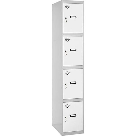 Simonrack Professioneller Garderobenschrank grau und weiß 180 cm