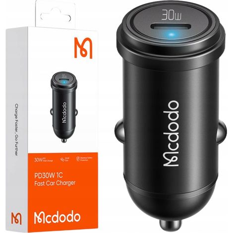 Mcdodo leistungsstarkes Schnell-Autoladegerät für Handys, kleiner USB-C-Anschluss, 30 W, LED (1/5)