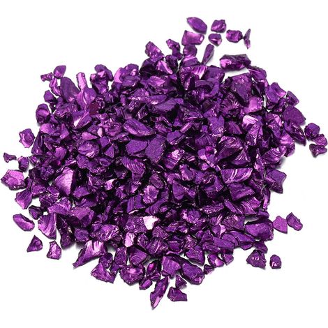 Crushed Stone Filler - Coloured Glaze - 0.1–0.4 cm - Indoor Decoration Fish Tank Flowerpot Air Plant Bedding - 20 g (1/5)