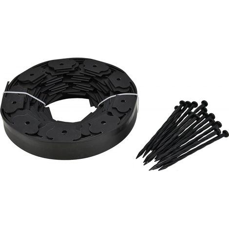 BORDE DE CÉSPED AWTOOLS ECOBORDER 10M NEGRO (1/2)