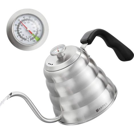 Bouilloire Café avec Thermomètre – 40 fl oz, Acier Inoxydable
