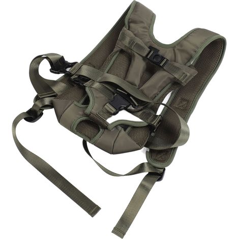 Sac à dos ventral respirant pour chiot, sac de transport portable pour chien avec boucle réglable, idéal pour la randonnée et le camping. Vert olive, taille L. (1/5)