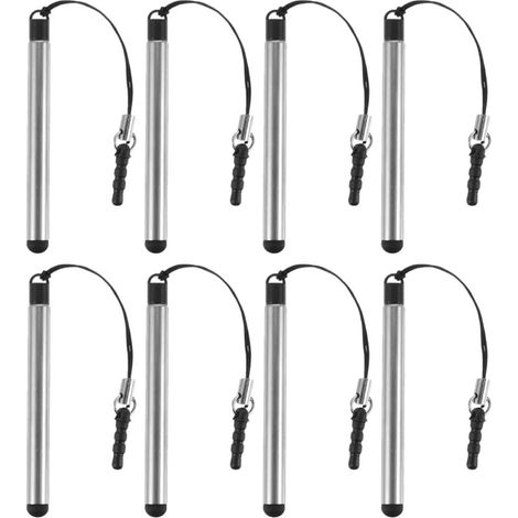 Stylet Portable Précis en Métal pour Smartphone et Tablette Mini Lot de 8 Stylets Télescopiques Tube en Cuivre pour Dessin (1/5)