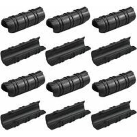 50 Pcs Greenhouse Clips 25mm High Temperature Resistant Garden Greenhouse Clips Durable Easy to Use for Securing Greenhouse Tarpaulins, Banners, Hoses, and Garden Films - Black (1/4)