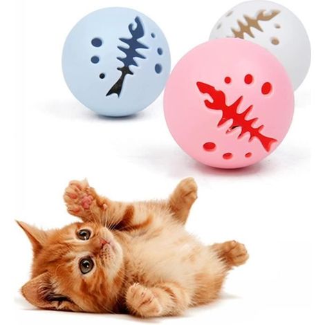 Jouet pour Chat Son pour Chat Jouet pour Chat Cloche pour Chat Boule Lumineuse pour Animaux de Compagnie Couleur Menthe. (1/4)