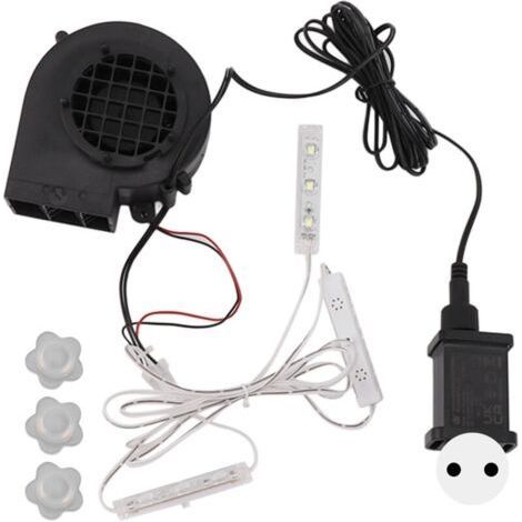 Pompe gonflable de noël, avec 3 ensembles d'ampoules LED blanches, pour décorations de vacances en plein air, prise ue 220-240V (1/5)