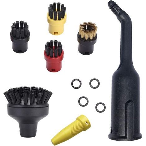 Accessories for Karcher Easyfix SC1 SC2 SC3 SC4 SC5 Steam Cleaners: Set of 4 Round Brushes, Large Round Brush, Nozzle, Spare Parts (1/5)