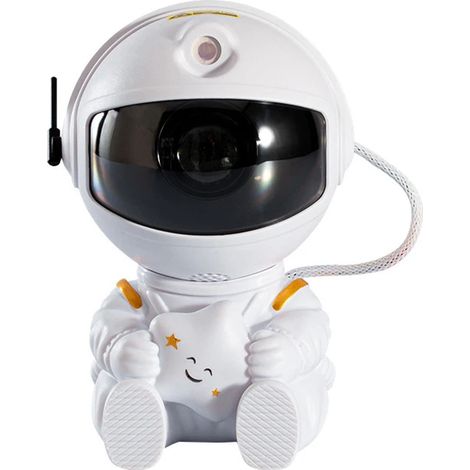 Projecteur d'étoiles et de galaxie astronaute, veilleuse avec nébuleuse, rotation à 360° et télécommande, projecteur pour chambre et plafond (blanc + (1/5)