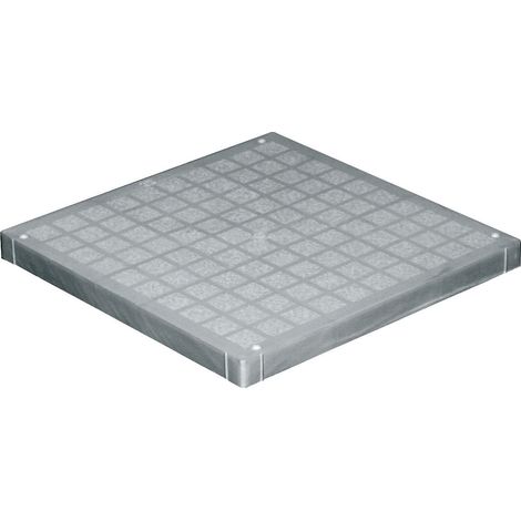 Couvercle pour regard polypropylène 300x300mm – Raccordement eau pluviale – Couleur gris – Pour chantiers humides