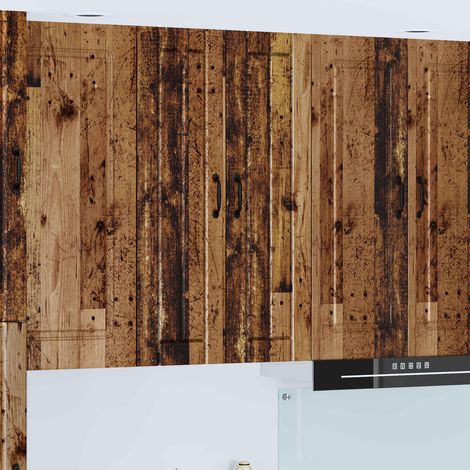 vidaXL Meuble mural LUCCA Bois ancien 60 x 31 x 100 cm (1/5)