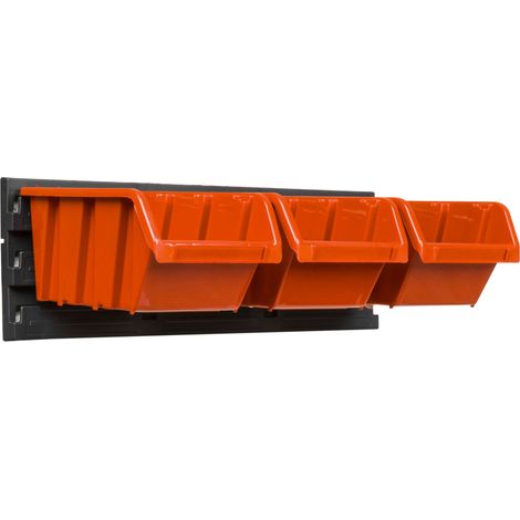 Pannello portautensili da officina 39x13 cm + 3 vassoi (1/5)