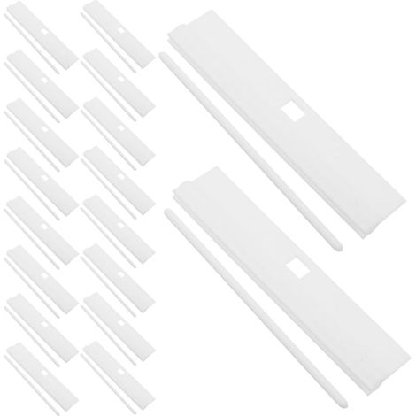 30 lames de store vertical PVC renforcé Réparation de store vertical pour maison et bureau Accessoires de rideau Fonctionnement fluide (1/5)