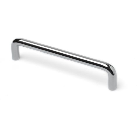 Asa de hierro con acabado cromo brillo, dimensiones:138x10x30mm y entrepuntos:128mm - (1/5)
