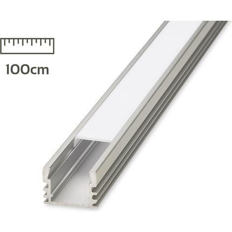 Alu U-Profil eloxiert 17x12mm opal 100cm