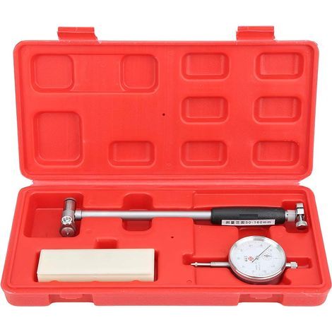 Comparateur à cadran de diamètre intérieur de 50 à 160 mm dans une boîte rouge (1/5)