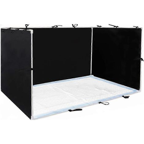Support pour tapis de propreté pour chien avec bords hauts - Bac à litière d'intérieur anti-éclaboussures 89 cm x 74 cm x 44 cm, pliable. (1/5)
