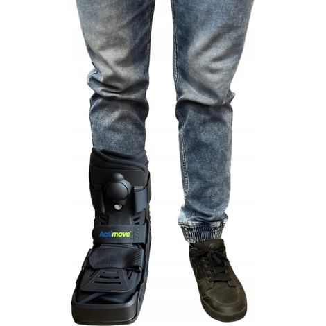 '++ACTIMOVE PRO Schienbein- und Fußorthese LOW Geschlossene Zehen Größe XL Schwarz (7627634) (k=12)