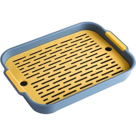 Bac à litière pour Lapin, bac à litière de Toilette pour Petits Animaux, Utilisation de Caisse d'entraînement de Pot, adapté aux Petits Animaux Lapins Cobayes Furets (Bleu) (1/5)