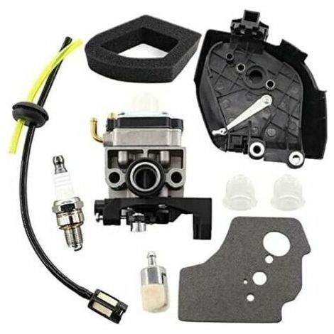 Carburateur avec filtre à air, couvercle de filtre à air et boîtier de tuyau à essence pour moteur Honda GX35 GX35NT HHT35S 1.3 CV, pour débroussailleuse et mini moteur à essence. (1/4)