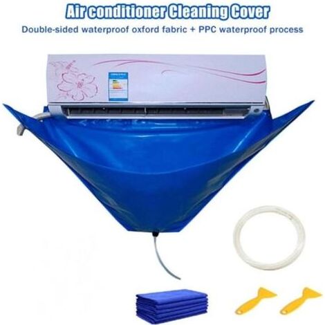 Kit de nettoyage pour climatiseur mural – Tissu Oxford double face imperméable – Résistant aux acides et alcalis – Longueur 106 cm (1/4)