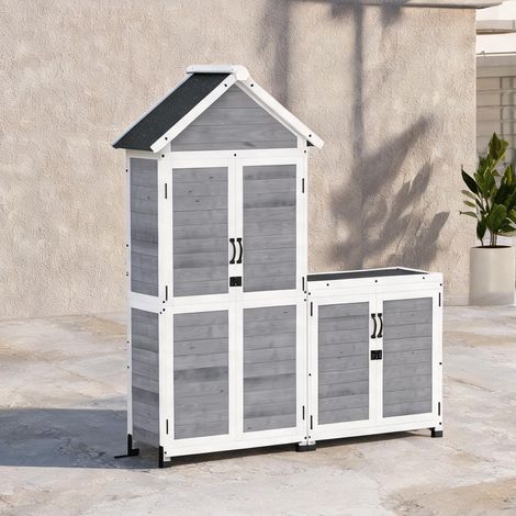 Chariot de jardin en tannenholz 89 x 51 x 182 cm (1/5)