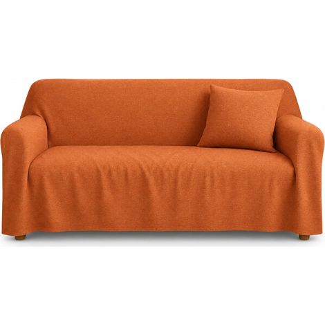Housse de canapé et couvre-lit en coton mélangé doré 170 x 280 cm (1/5)