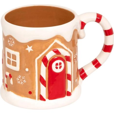 Mug de Noël "Maison Pain d'Épice" 50cl Marron