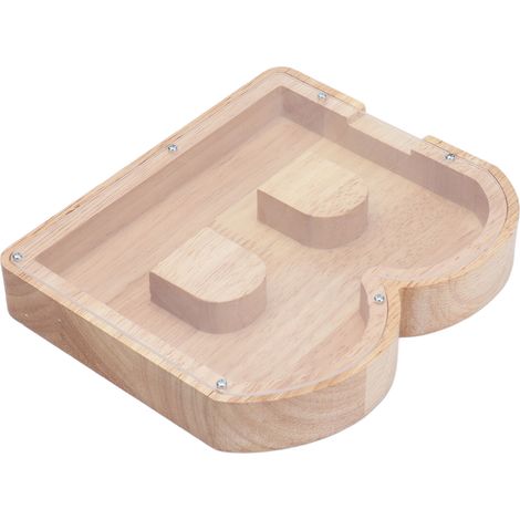 Holz-Spardose mit englischem Alphabet, Buchstabe B (1/5)