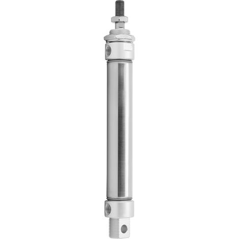 Mini vérin pneumatique en acier inoxydable, rond, à double action, composants pneumatiques MA25MA25 x 50 (1/5)